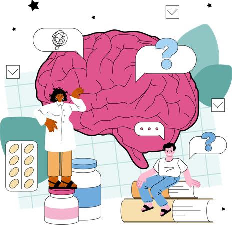 Neurologist and patient discussing neurology topics